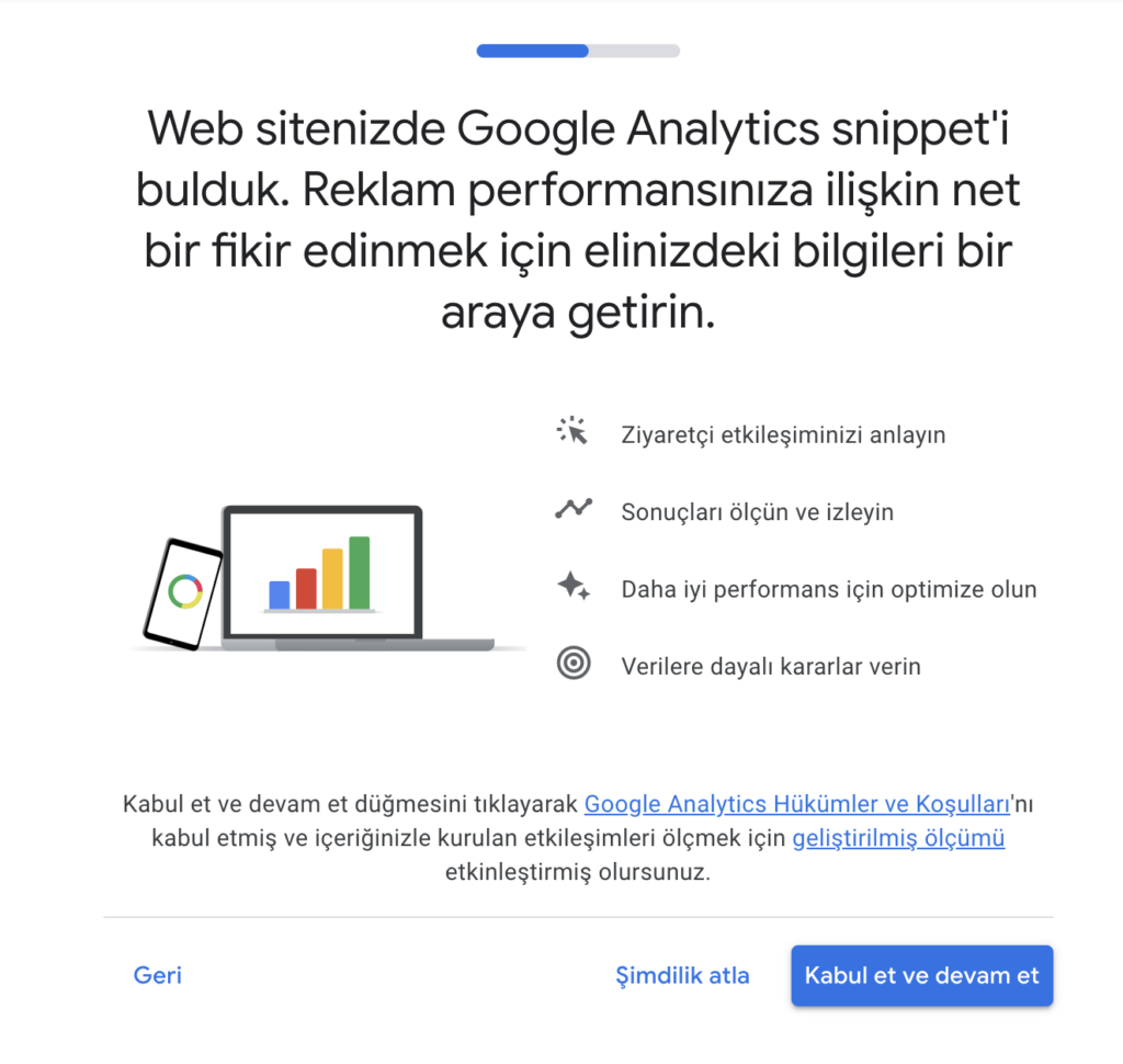 Google Ads Ve Google Analytics Entegrasyonu Için Onayınızı Istiyor.