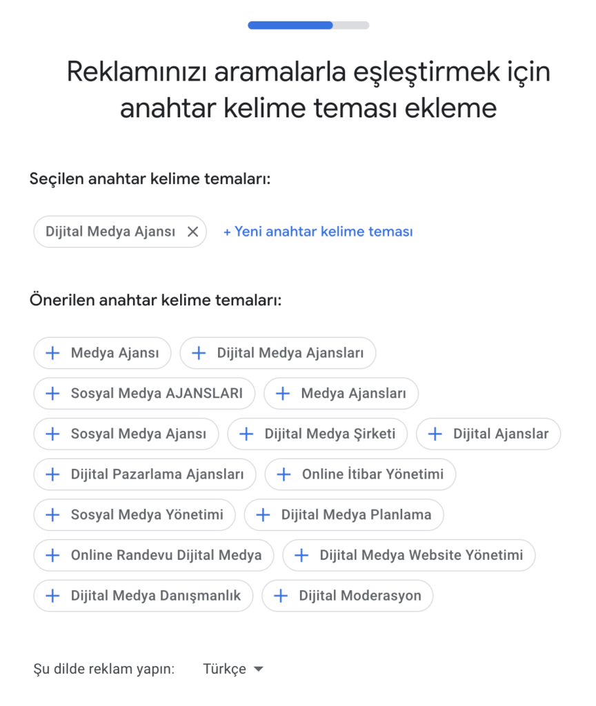 Google Ads Anahtar Kelime Önerileri